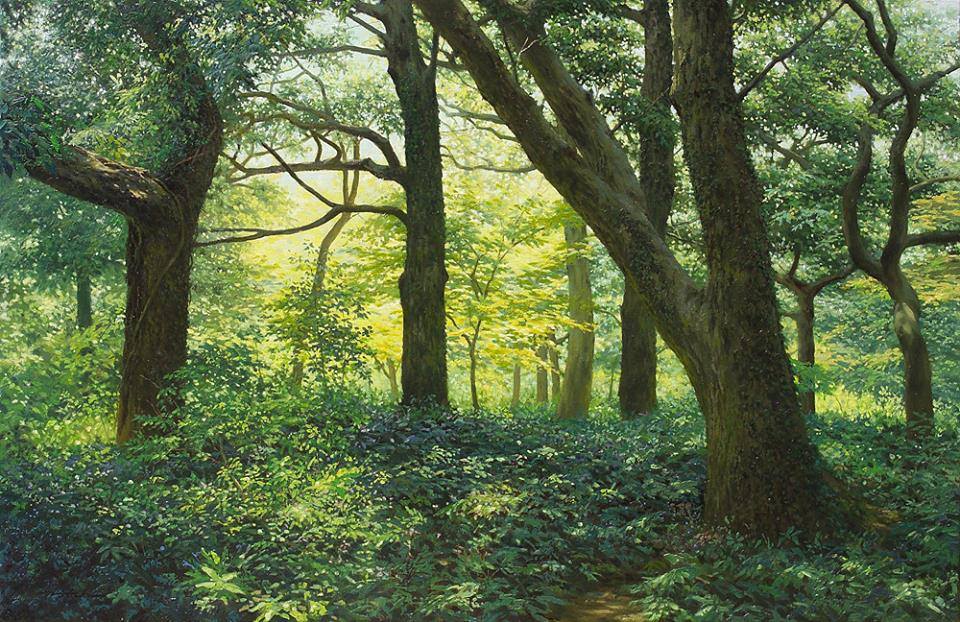 17 nature realistic scenery painting by jung hwan