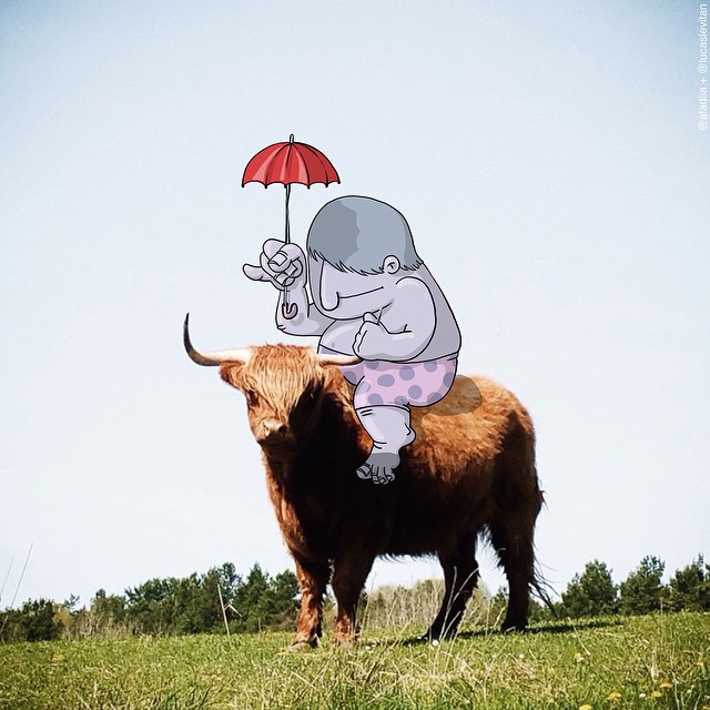 cow creative art ideas by lucas levital