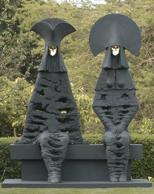 men outdoor garden sculpture by philip jackson
