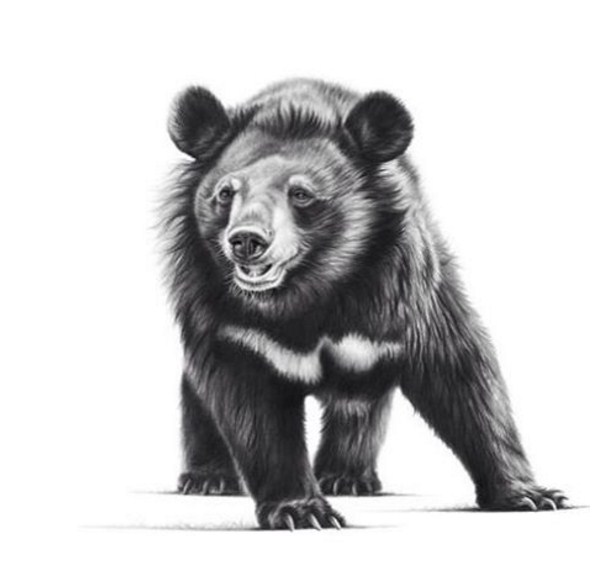 moon bear animal paintings by richard symonds
