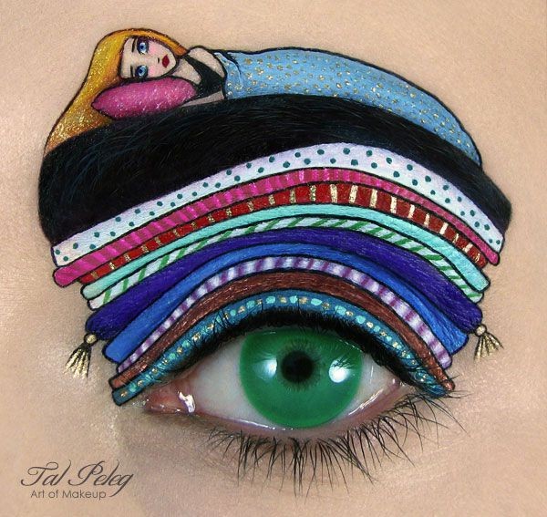 princess pea eye makeup art by scarlet moon
