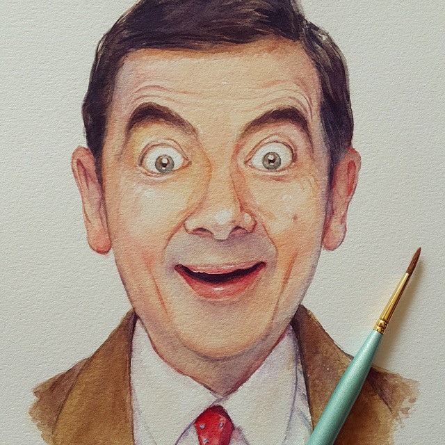 19 watercolor paintings by leow