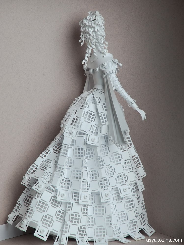 19 woman paper sculptures by asya kozina