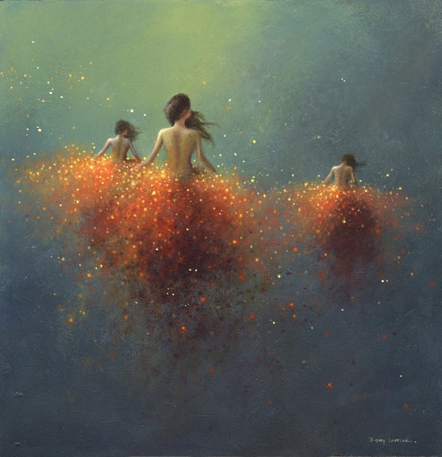 women surreal paintings by jimmy lawlor