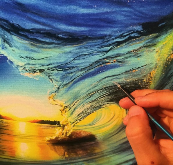 realistic ocean paintings by ashton howard