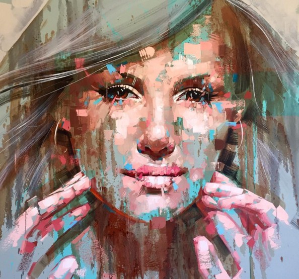 woman face painting by jimmy law