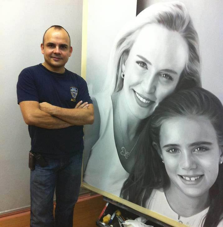 3 women hyper realistic paintings by juan carlos