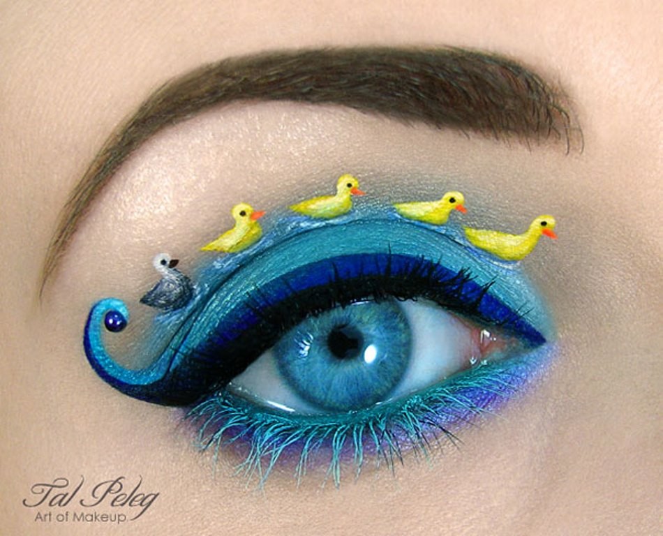 duck eye makeup art by scarlet moon