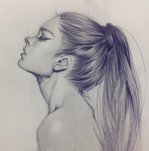 4 woman pencil drawing by siyoung
