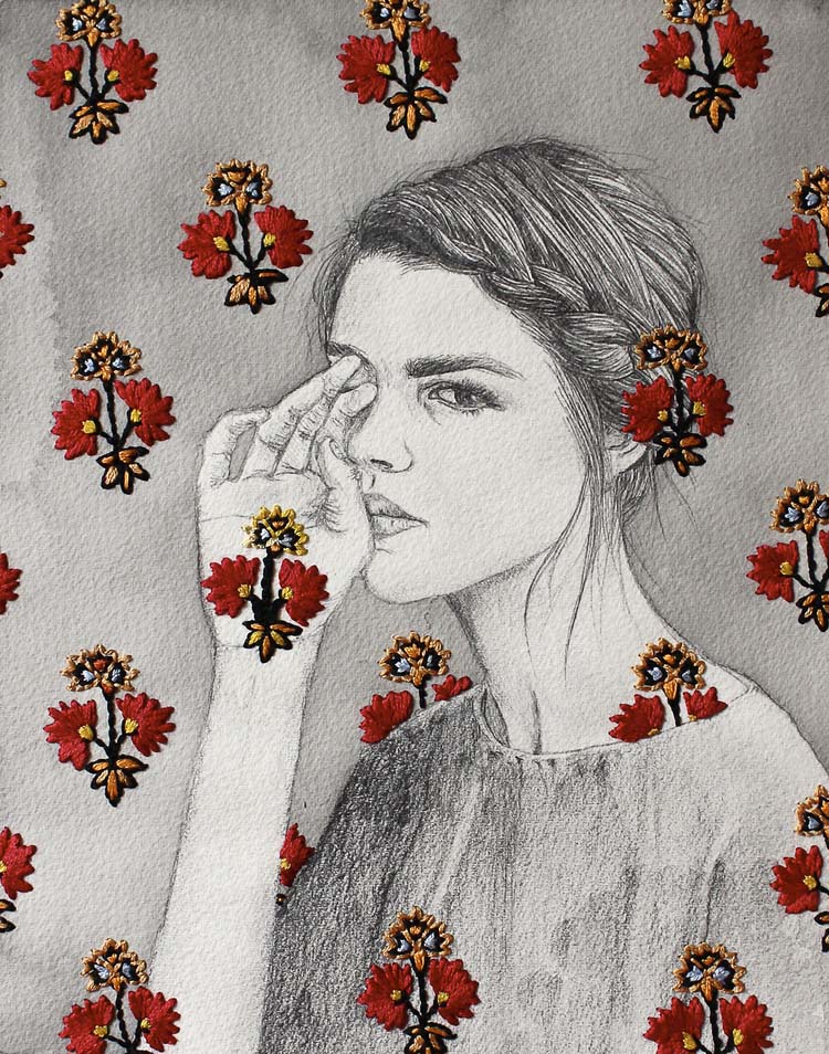 creative embroidery by izziyana suhaimi