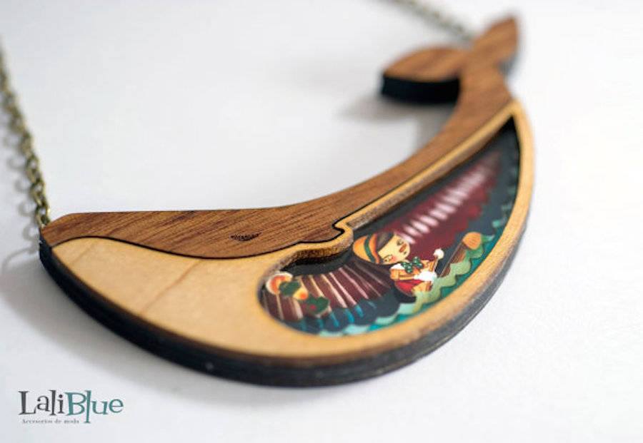 creative sculptures wood jewelry by laliblue