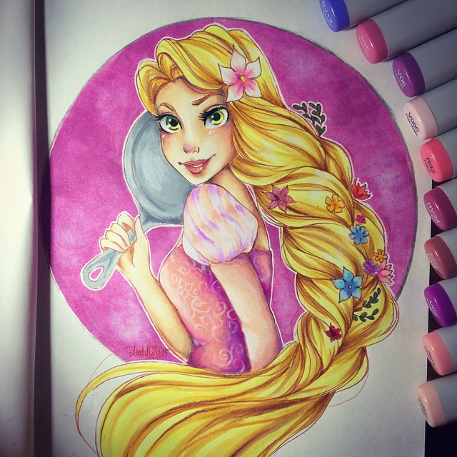 Disney Pencil Drawing Sleeping Beauty Aurora 10 Year Anniversary Signed  MKimmel | eBay
