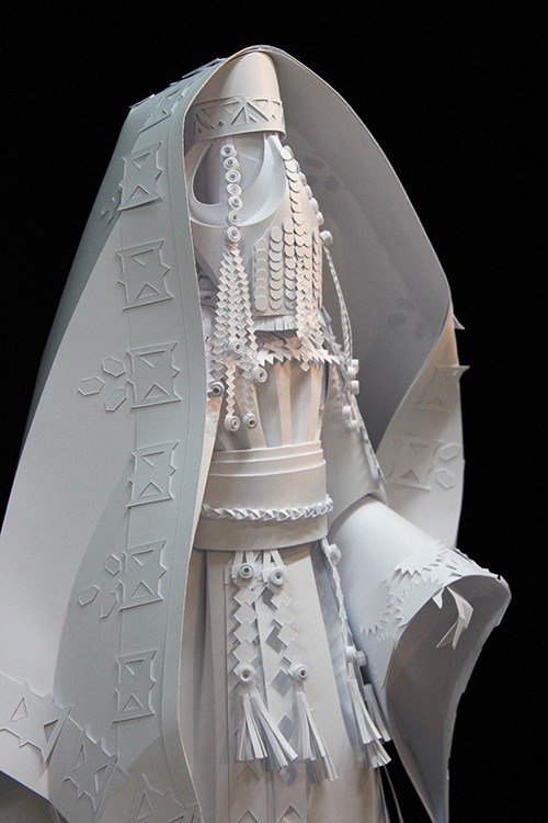 woman paper sculptures by asya kozina