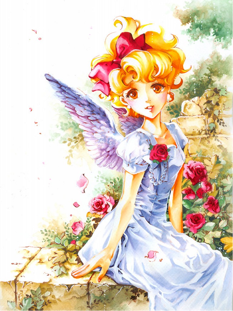 roses manga drawings watercolor paintings by naschi