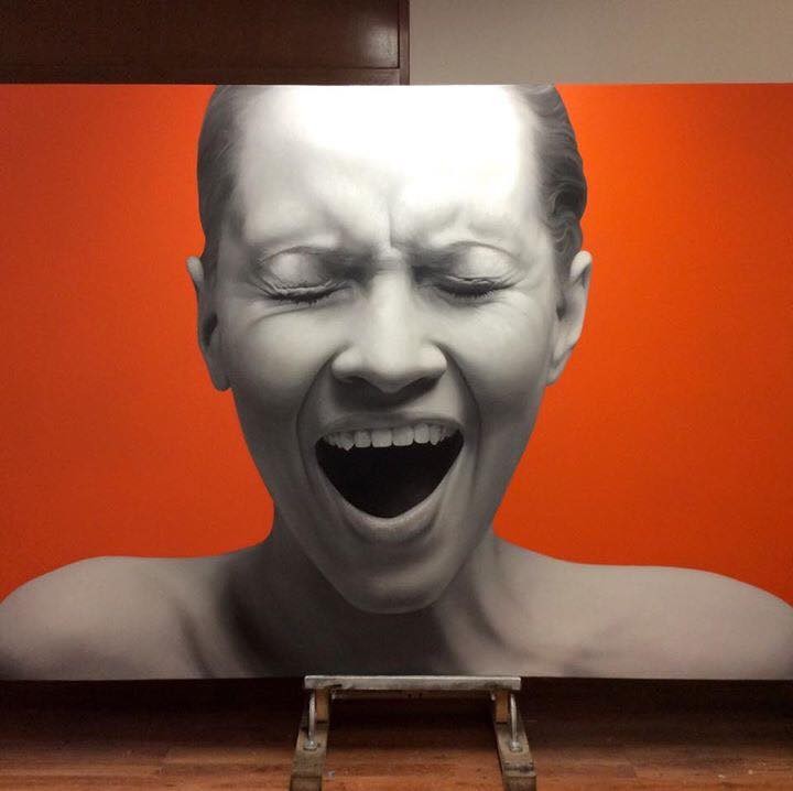 woman hyper realistic paintings by juan carlos
