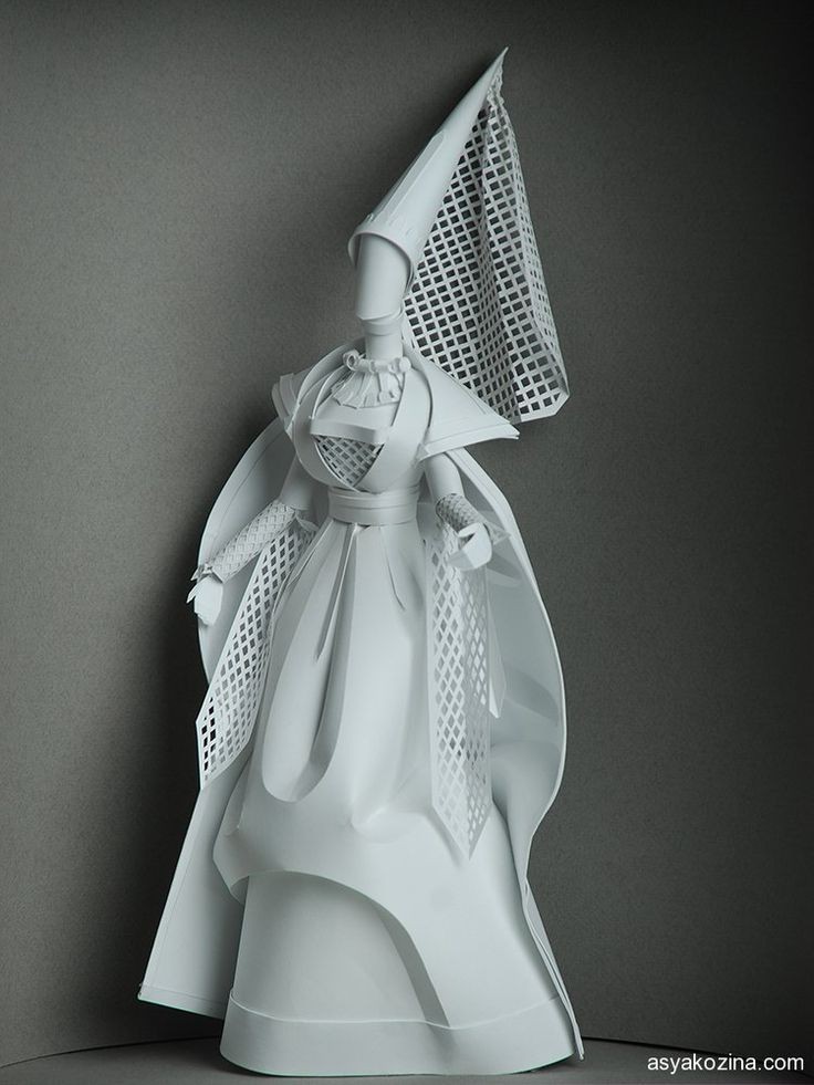 9 woman paper sculptures by asya kozina