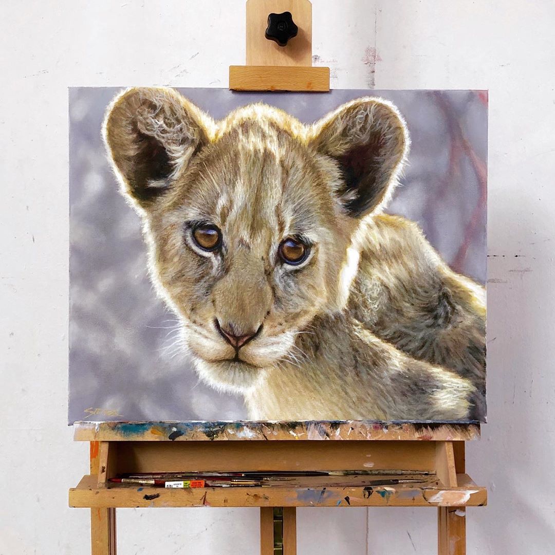 1 painting tiger cub nick sider