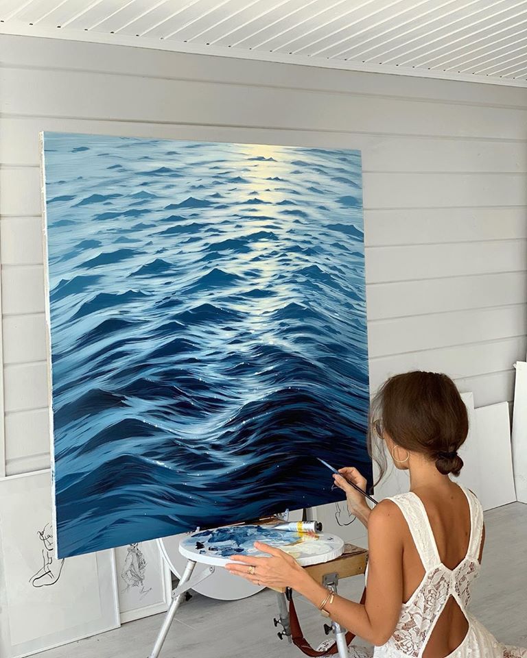 painting waves alena suleimanova