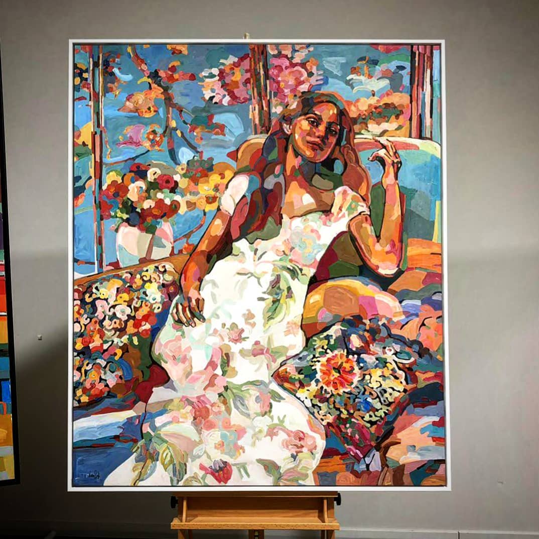 13 painting woman abstract noemi safir