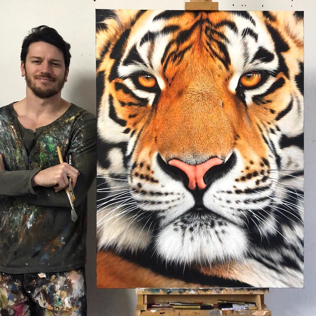 painting tiger nick sider