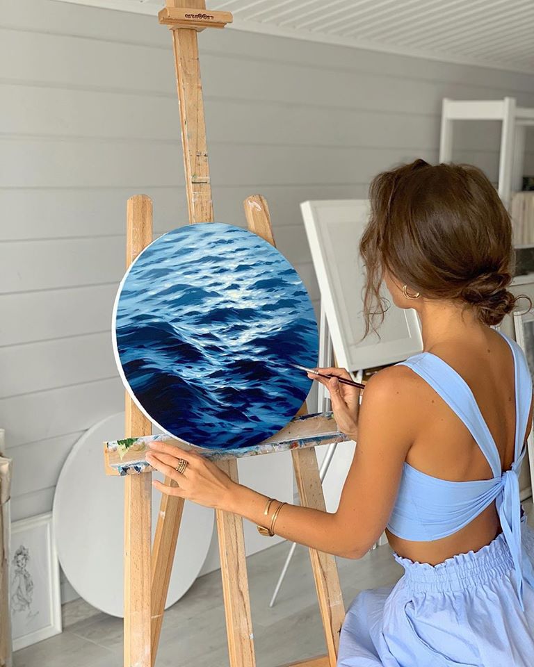 painting ocean alena suleimanova