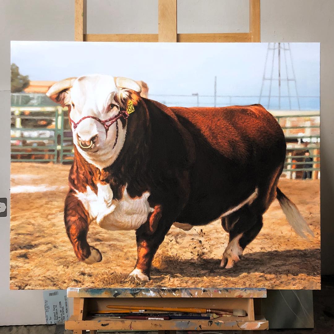 6 painting bull nick sider