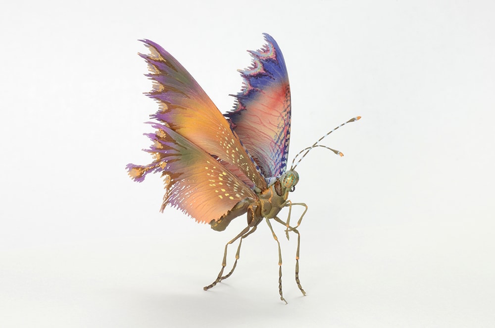 7 miniature sculpture butterfly hiroshi shinno