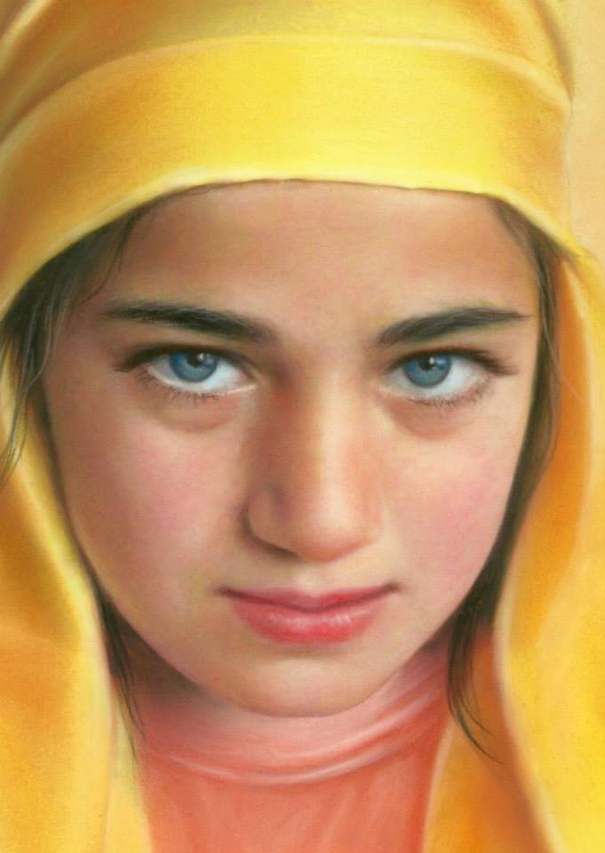 14 color pencil drawing girl by musa celik