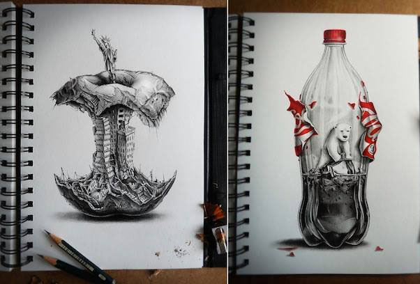 amazing graphite pencil drawings by pez
