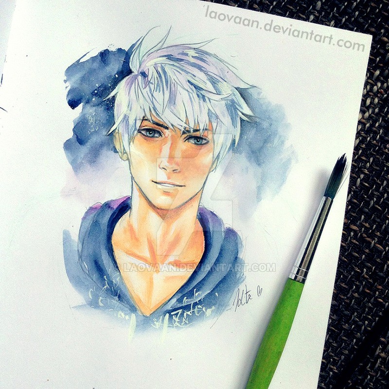 jack frost watercolor paintings by laovaan
