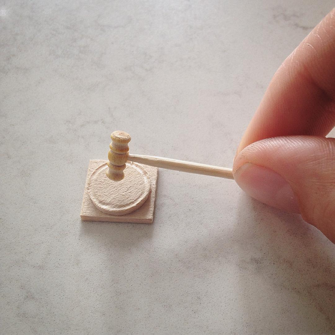 court hammer miniature sculptures by emily boutard