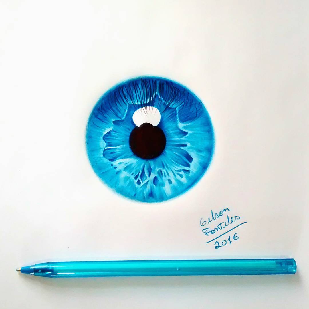 19 eyes drawing by gelson fonteles