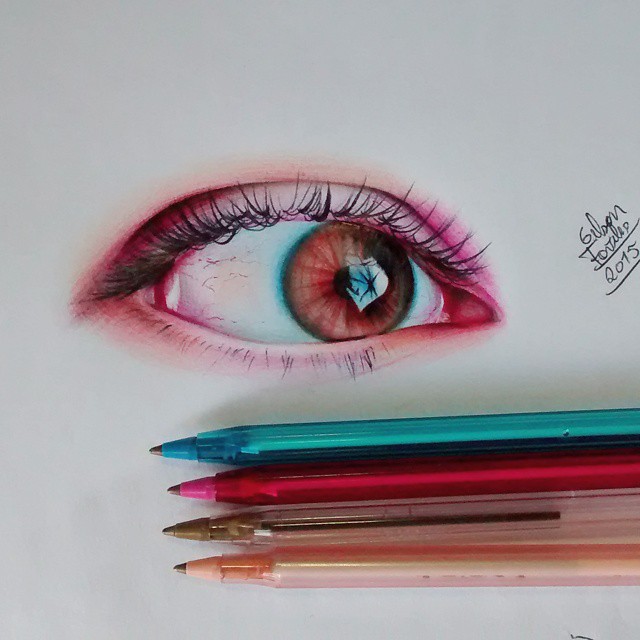 eyes drawing by gelson fonteles