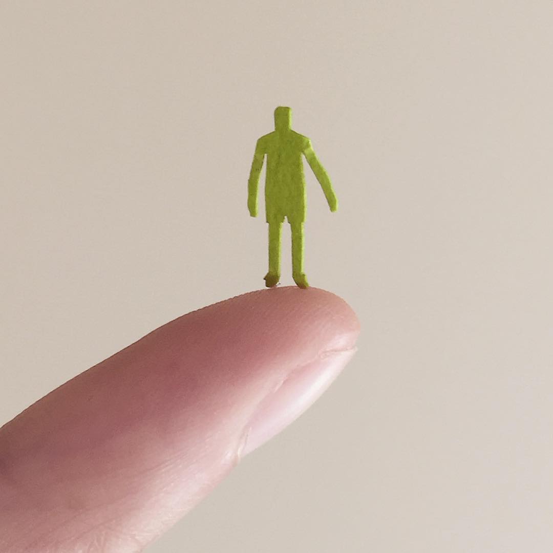 man miniature sculptures by emily boutard