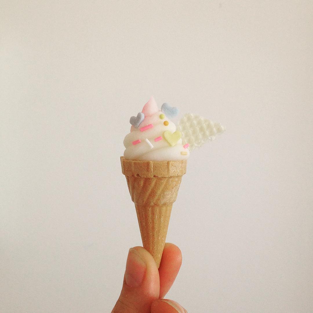 ice cream miniature sculptures by emily boutard