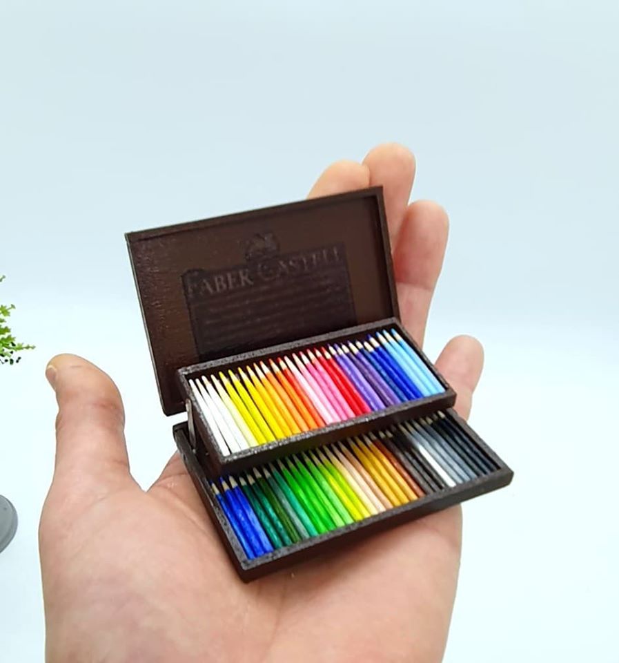 sculpture miniature color pencil sunny miniworld