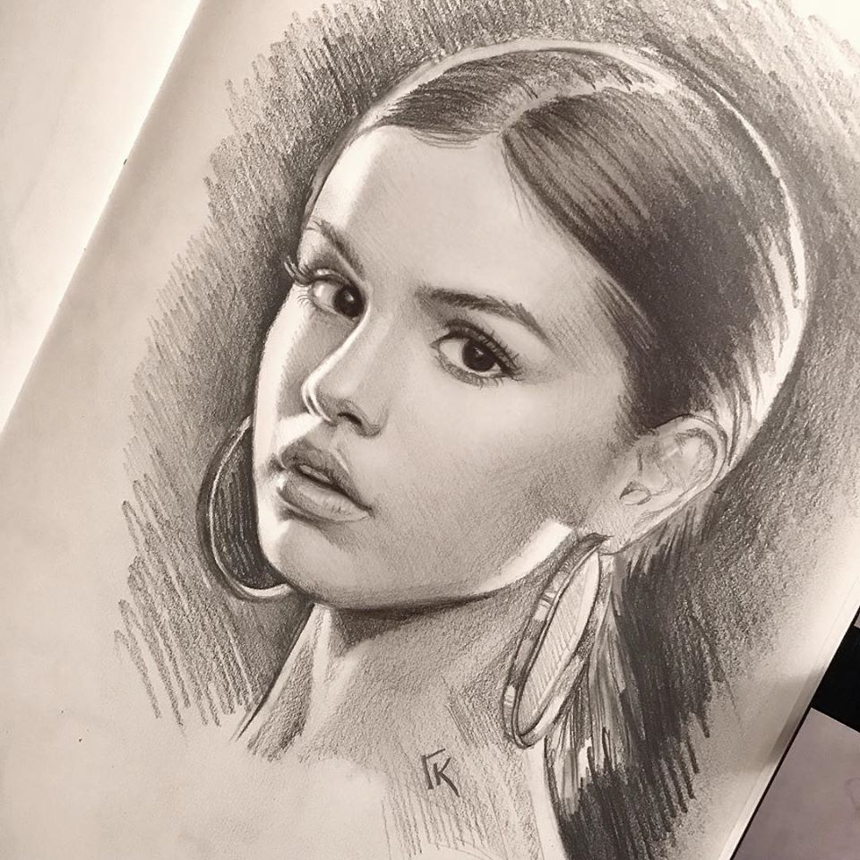 drawing portrait ksenia cherkasova