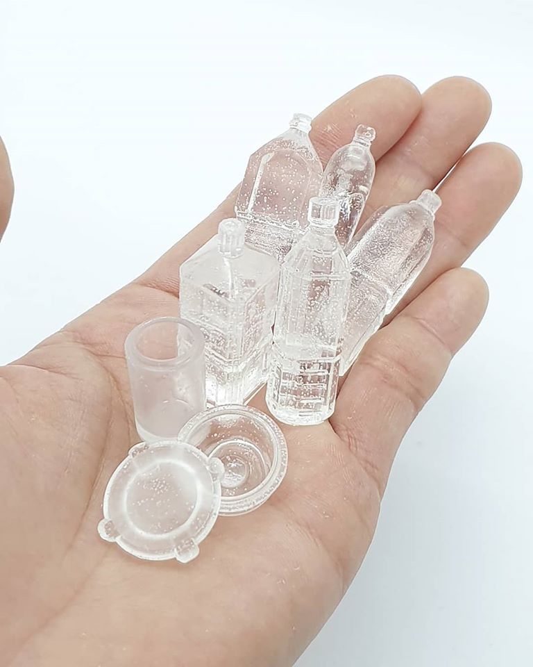 9 sculpture miniature bottle sunny miniworld