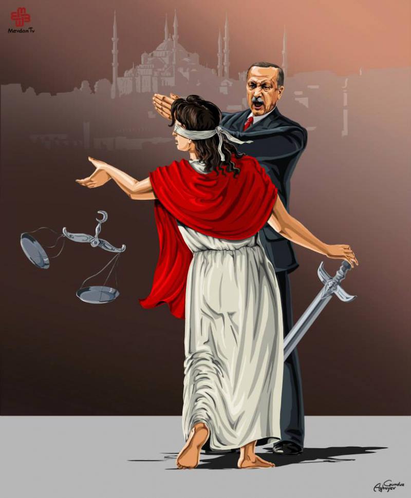 president erdogan creative digital illustration by gunduz aghayev
