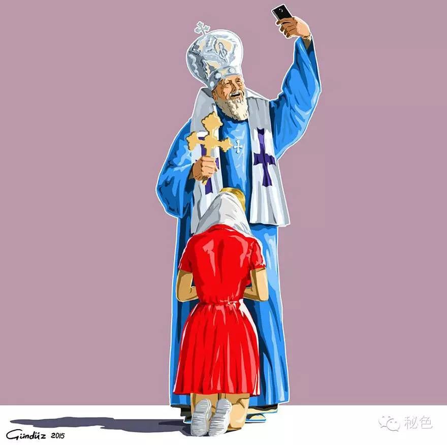 selfie creative digital illustration by gunduz aghayev