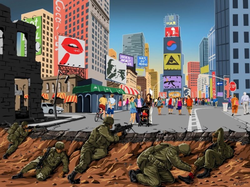 horrors modern wars creative digital illustration by gunduz aghayev