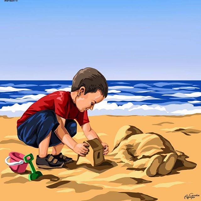 child creative digital illustration by gunduz aghayev