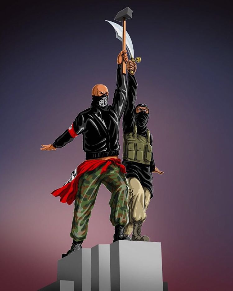 war peace creative digital illustration by gunduz aghayev