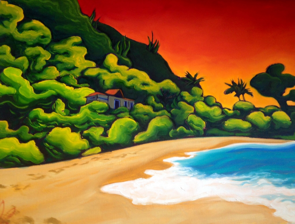 paintings colorful landscape grant pecoff art studios