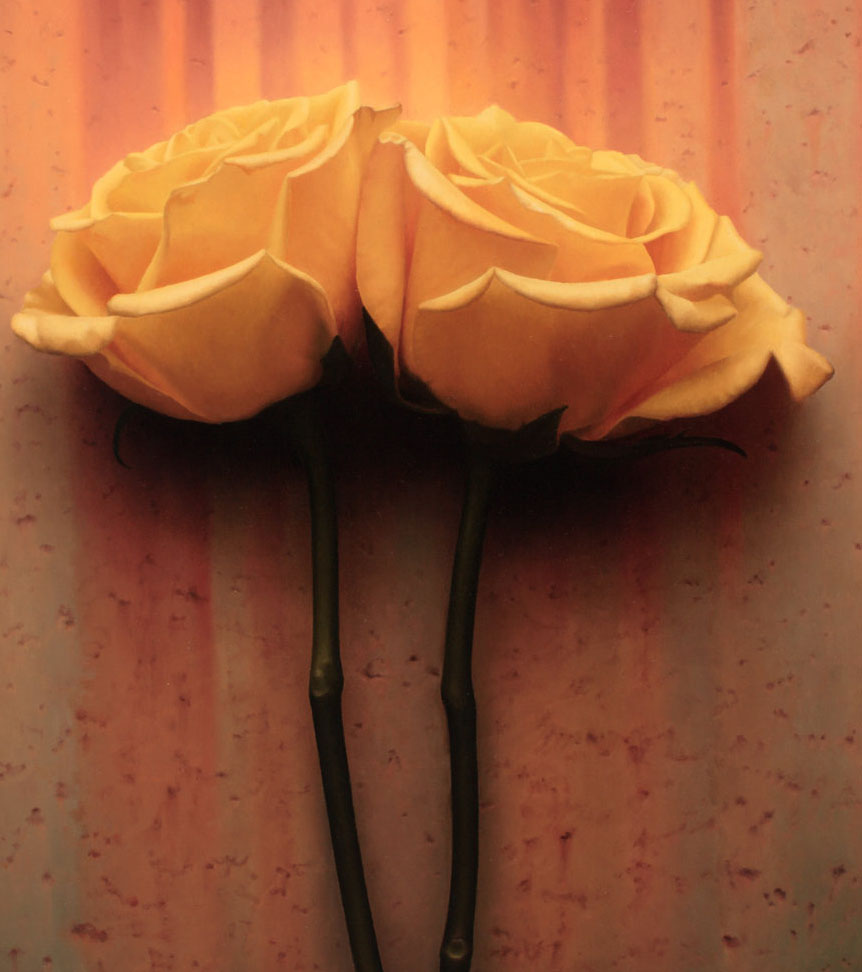 hyper realistic painting flowers by patrick kremar