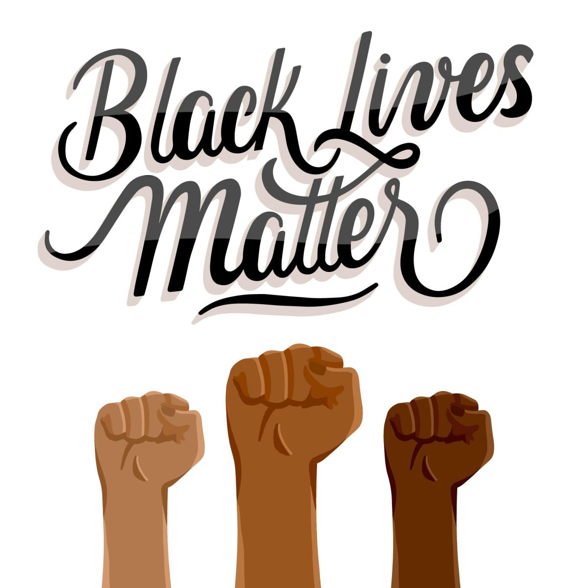 vector illustration digital poster black lives matter stories