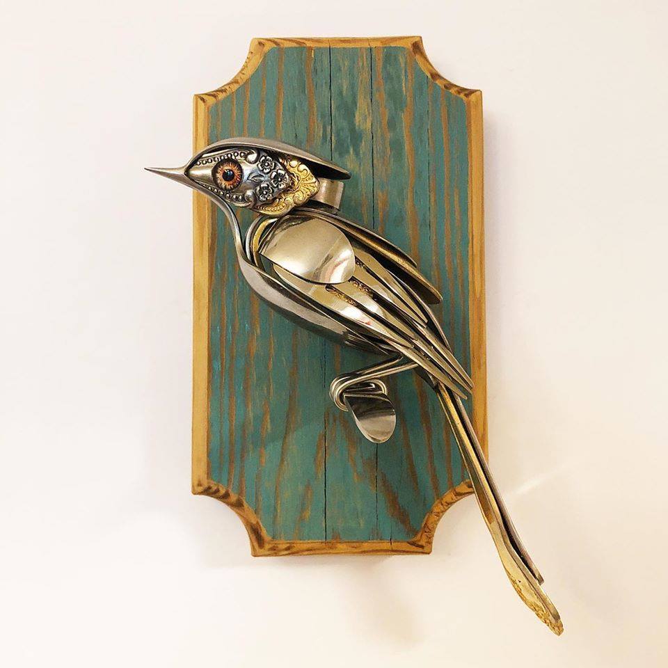10 scrap metal sculpture bird by matt wilson