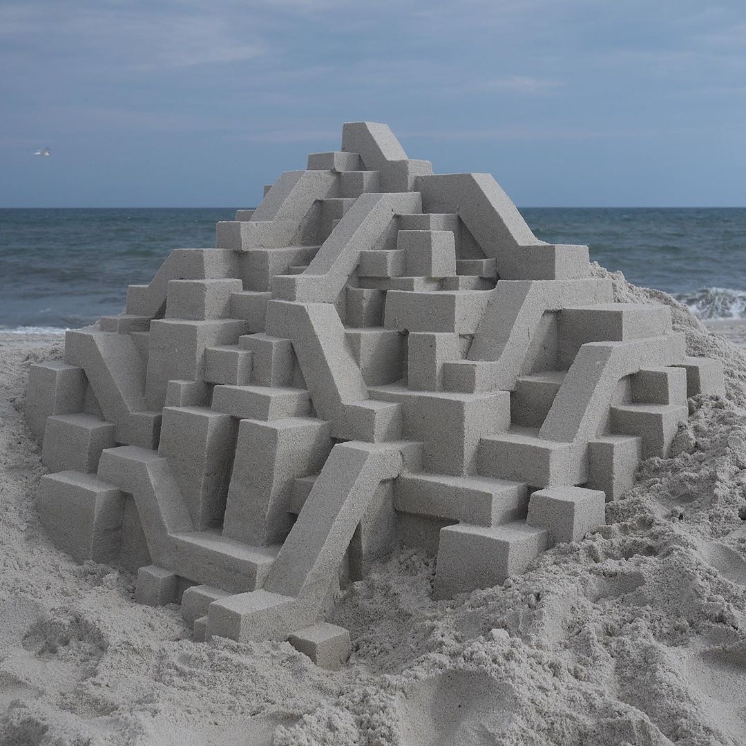 sand sculpture modern by calvin seibert