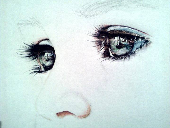 realistic eye drawing by alina kime