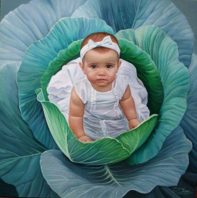 baby painting by christiane